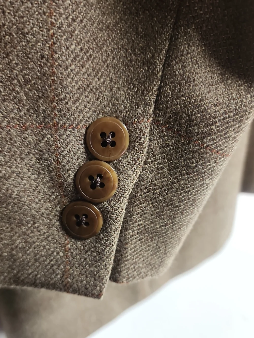 Baldwin & Clarke Pure New Wool Vintage Classic Lined Olive/Tan Blazer Jacket